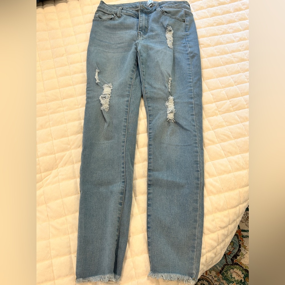Distressed Blue Jeans for Women